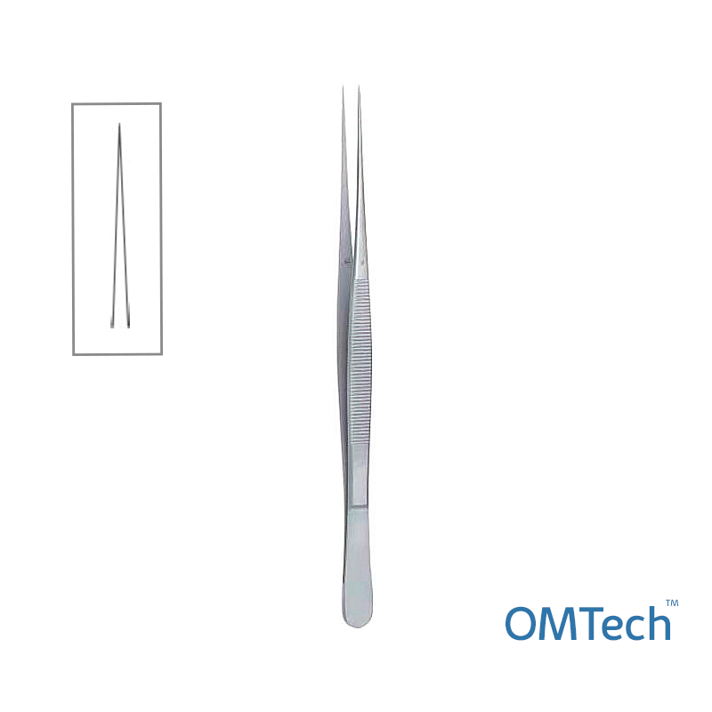 Пінцет хірургічний, прямий, довжина 18,5 см INSIDEMED